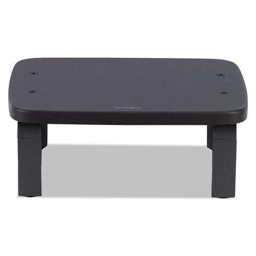 Kensington SmartFit Monitor Stands, 12.25" x 2.25" x 1.75" to 4.75", Black, Supports 40 lbs