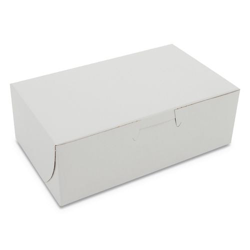 SCT White One-Piece Non-Window Bakery Boxes, 6.25 x 3.75 x 2.13, White, Paper, 250/Bundle