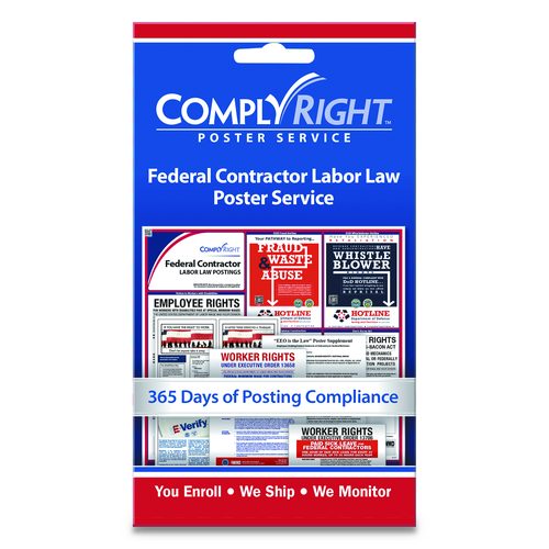 ComplyRight Labor Law Poster Service, "Federal Contractor Labor Law", 4 x 7