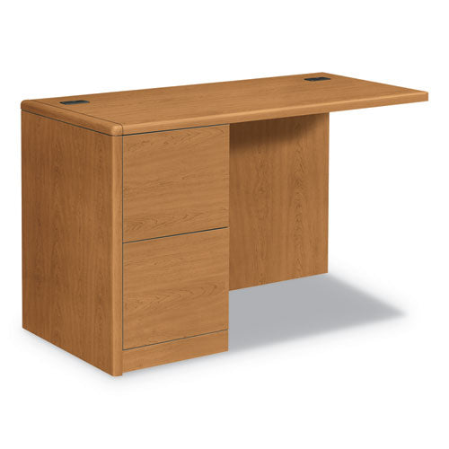 HON 10700 Series Full Left Pedestal Return, 48w x 24d x 29.5h, Harvest