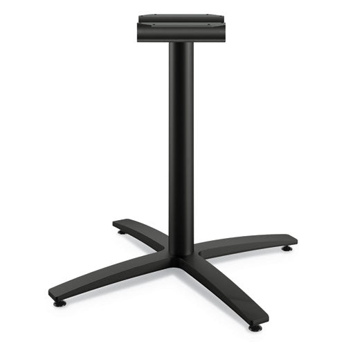 HON Between Seated-Height X-Base for 30" to 36" Table Tops, 26.18w x 29.57h, Black