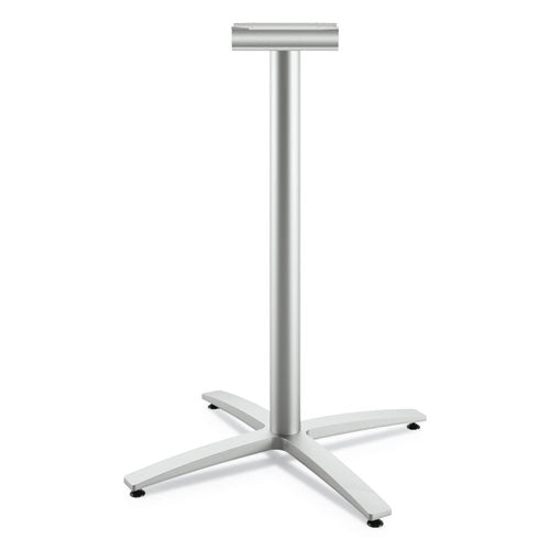 HON Between Standing-Height X-Base for 42" Table Tops, 32.68w x 41.12h, Silver