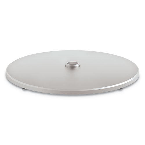 HON Arrange Round Disc Shroud Table Base, 26.82" x 26.82" x 1.42", Silver, Steel