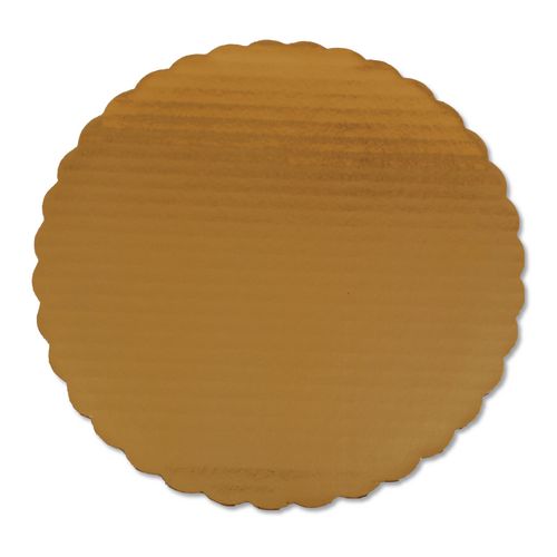 SCT Gold Cake Circles, Single Wall Construction, 10" Diameter, Gold, Paper, 200/Carton