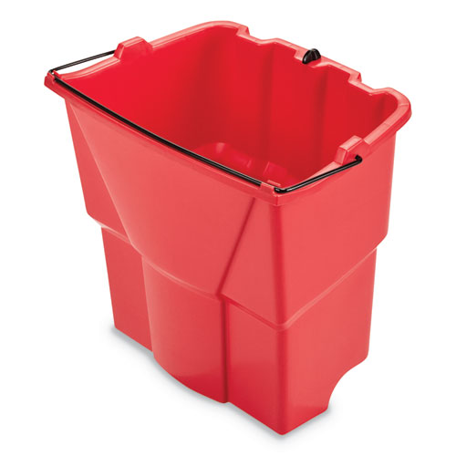 Rubbermaid Commercial WaveBrake 2.0 Dirty Water Bucket, 18 qt, Red