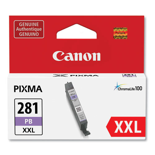 Canon 1984C001 (CLI-281XXL) ChromaLife100 Ink, Photo Blue