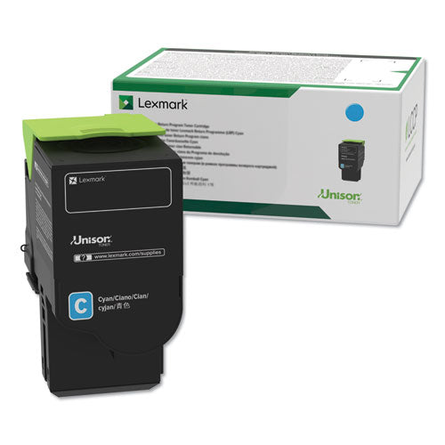 Lexmark C241XC0 Return Program Extra High-Yield Toner, 3,500 Page-Yield, Cyan