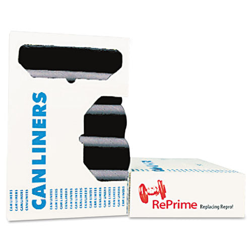 AccuFit Linear Low Density Can Liners with AccuFit Sizing, 32 gal, 0.9 mil, 33" x 44", Black, 20 Bags/Roll, 5 Rolls/Carton