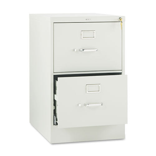 HON 510 Series Vertical File, 2 Legal-Size File Drawers, Light Gray, 18.25" x 25" x 29"