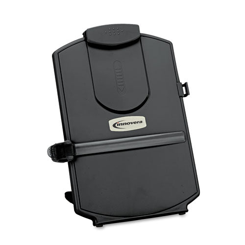 Innovera Desktop Copyholder, Holds Up to 25 Letter Size Sheets, Plastic, Black