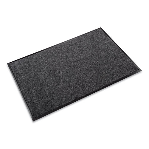 Crown EcoStep Wiper Mat, Rectangular, Charcoal Gray Cut Pile Surface, 36" x 10 ft