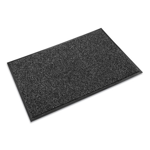 Crown Cross-Over Wiper/Scraper Mat, Rectangular, Gray Carpeted Surface, 36" x 60"