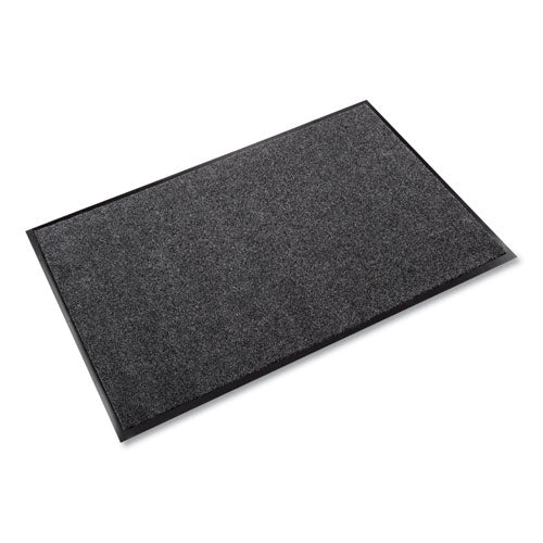 Crown EcoStep Wiper Mat, Rectangular, Charcoal Gray Cut Pile Surface, 36" x 60"
