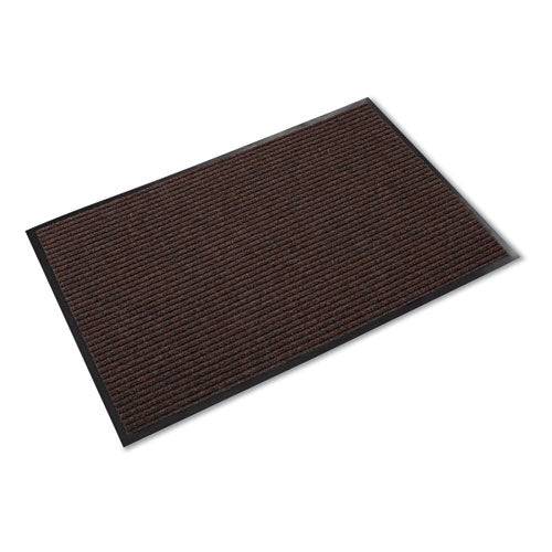 Crown Needle-Rib Wiper/Scraper Mat, Rectangular, Brown Ribbed Surface, 36" x 10 ft