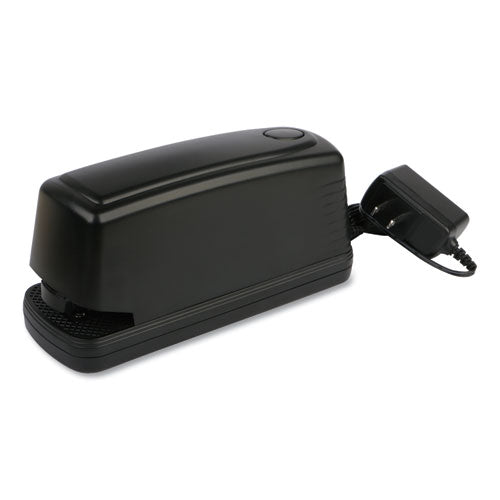 Universal Electric Stapler with Staple Channel Release Button, 20-Sheet Capacity, Black
