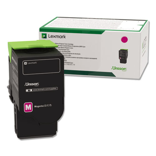 Lexmark 78C1UM0 Return Program Toner, 7,000 Page-Yield, Magenta