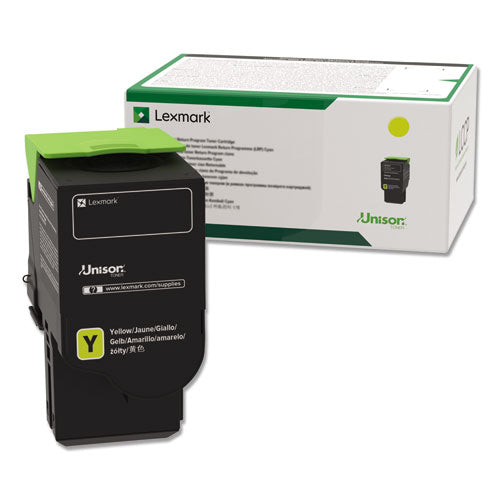 Lexmark 78C1UY0 Return Program Toner, 7,000 Page-Yield, Yellow
