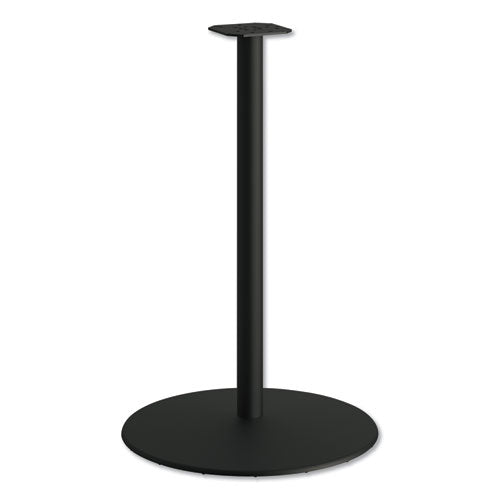 HON Between Round Disc Base for 42" Table Tops, 40.79" High, Black Mica