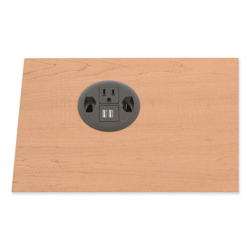 HON USB AC Power Hub Grommet, 3" Diameter, Black