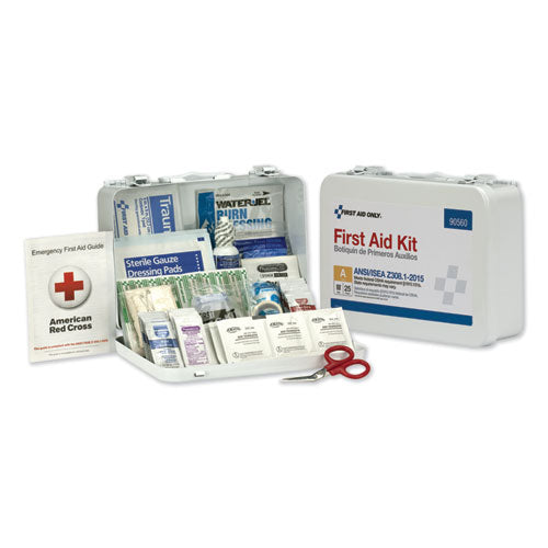 First Aid Only ANSI Class A Bulk First Aid Kit, 89 Pieces, Metal Case