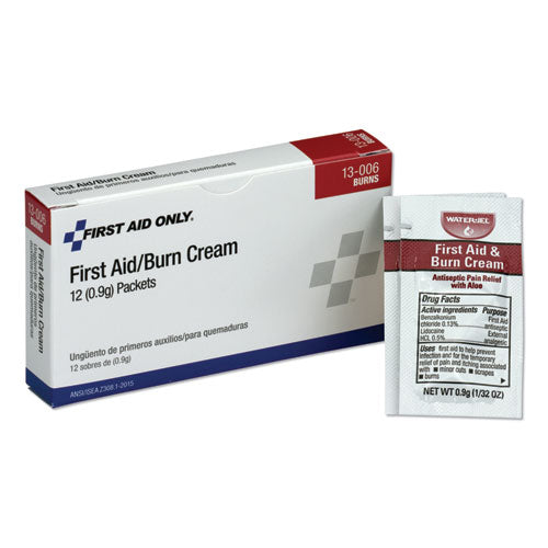 PhysiciansCare by First Aid Only First Aid Kit Refill Burn Cream Packets, 0.1 g Packet, 12/Box