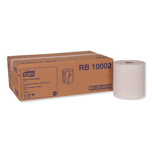 Tork Hardwound Roll Towel, 1-Ply, 7.88" x 1,000 ft, White, 6 Rolls/Carton