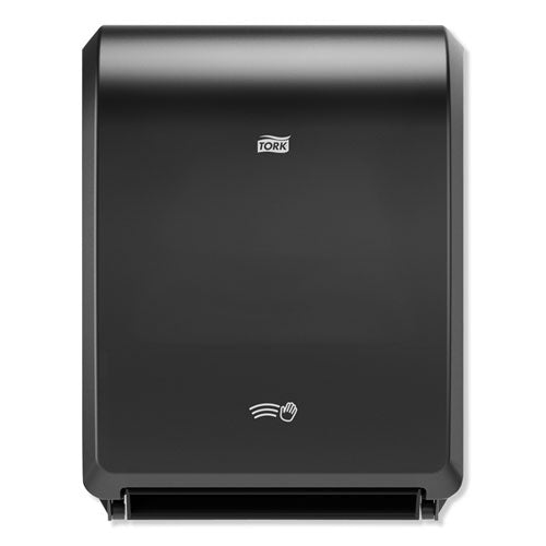 Tork Electronic Hand Towel Roll Dispenser, 8" Roll, 12.32 x 9.32 x 15.95, Black