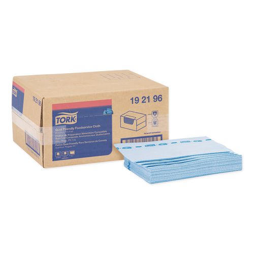 Tork Foodservice Cloth, 13 x 21, Blue, 150/Carton
