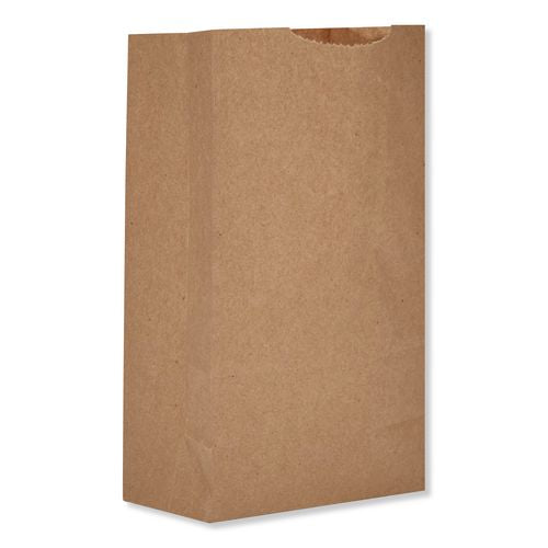 Ross & Wallace Paper Products Grocery Paper Bags, 2# Size, X-Heavy-Duty, 50# Basis Weight, 4.13" x 2.63" x 7.88", Kraft, 250 Bags/Pack, 2 Packs/Bundle