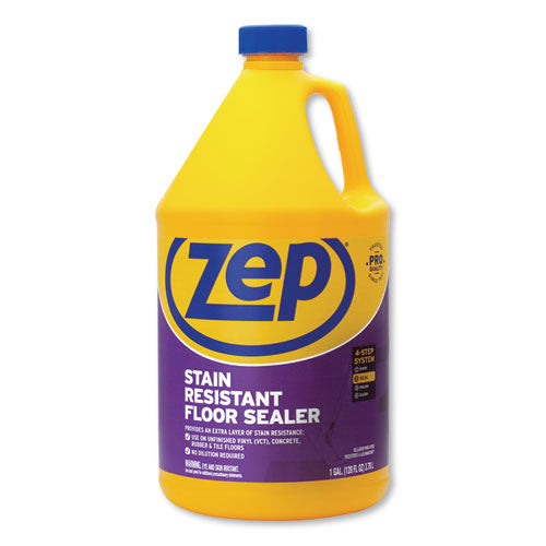 Zep Commercial Stain Resistant Floor Sealer, 1 gal Bottle, 4/Carton