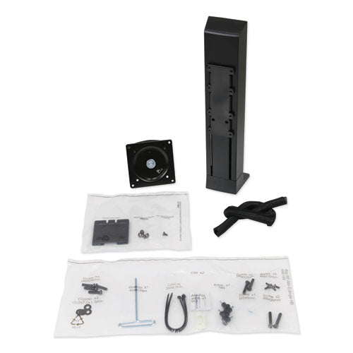 WorkFit by Ergotron Monitor Riser, For 24" Monitors, 30 Degree Tilt, Black, Supports 16 lb