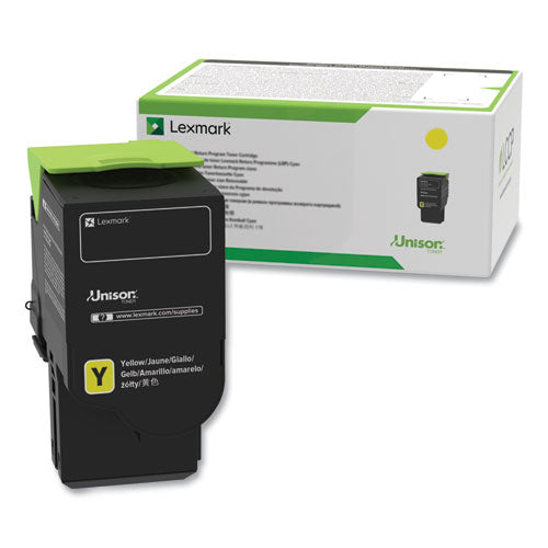 Lexmark 78C1UYE Ultra High-Yield Toner, 7,000 Page-Yield, Yellow