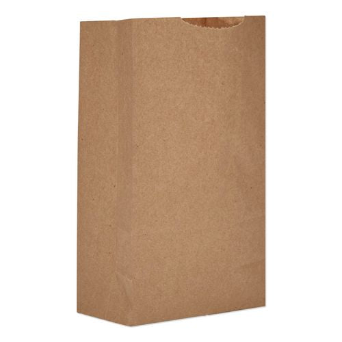 Ross & Wallace Paper Products Grocery Paper Bags, 3# Size, Extra-Heavy-Duty, 50# Basis Weight, 4.74" x 2.91" x 8.66", Kraft, 500/Bundle
