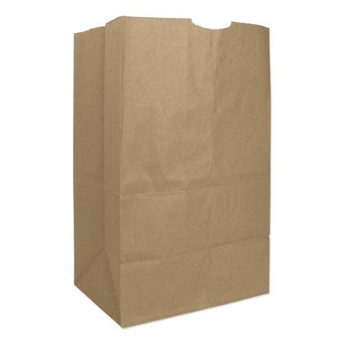 Ross & Wallace Paper Products Grocery Paper Bags, 20# Squat Size, Extra-Heavy-Duty, 60# Basis Weight, 8.13" x 5.88" x 12.5", Kraft, 500/Bundle