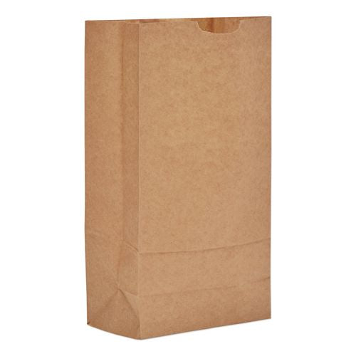 Ross & Wallace Paper Products Grocery Paper Bags, 10# Size, 35# Basis Weight, 7" x 4.38" x 13.75", Kraft, 2,000/Bundle