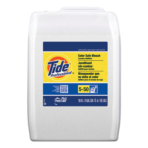 Tide PRO Color Safe Bleach Laundry Additive, Unscented, 5 gal Closed-Loop Container