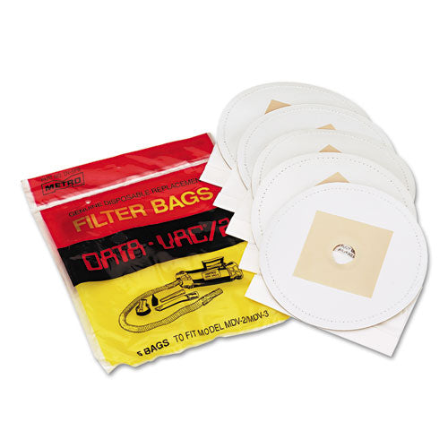 DataVac Disposable Bags for Pro Data-Vac Cleaning Systems, 5/Pack