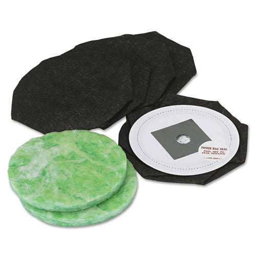 DataVac Disposable Toner Replacement Bags/Filters for Pro Data-Vac Cleaning Systems, 5/Pack