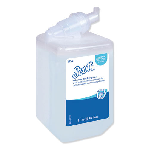 Scott Moisturizing Hand and Body Lotion, 1 L Bottle. Fresh Scent