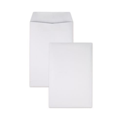 Quality Park Redi-Seal Catalog Envelope, #1, Cheese Blade Flap, Redi-Seal Adhesive Closure, 6 x 9, White, 100/Box