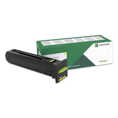 Lexmark 82K0HYG Return Program High-Yield Toner, 17,000 Page-Yield, Yellow