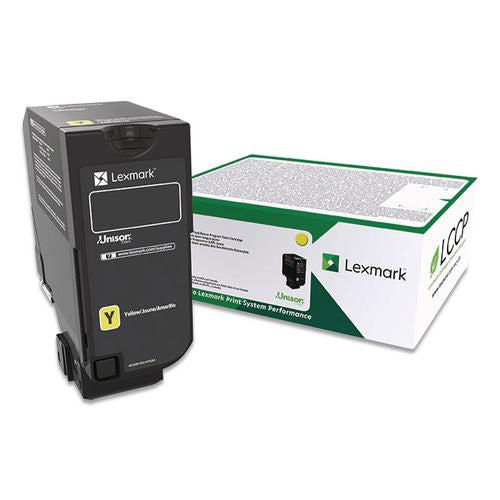Lexmark 74C00YG Return Program Toner, 3,000 Page-Yield, Yellow