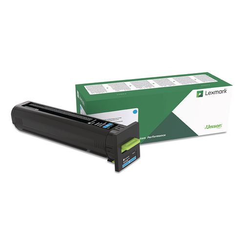 Lexmark 82K0XCG Return Program Extra High-Yield Toner, 22,000 Page-Yield, Cyan