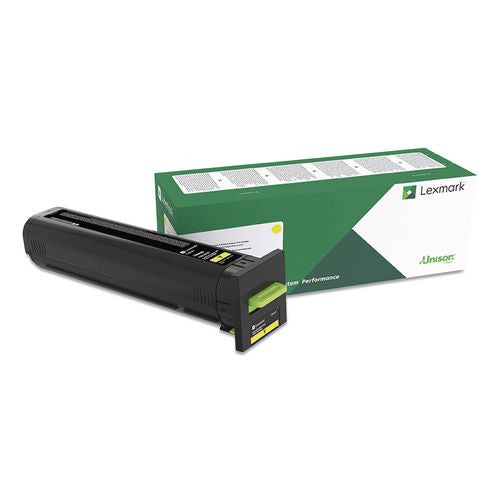 Lexmark 82K0XYG Return Program Extra High-Yield Toner, 22,000 Page-Yield, Yellow