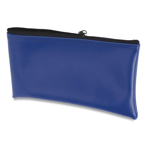 CONTROLTEK Fabric Deposit Bag, Vinyl, 6" x 1" x 11", Blue