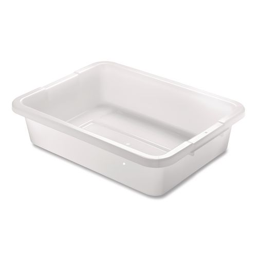 Rubbermaid Commercial Bus/Utility Box, 15" x 20" x 5", White