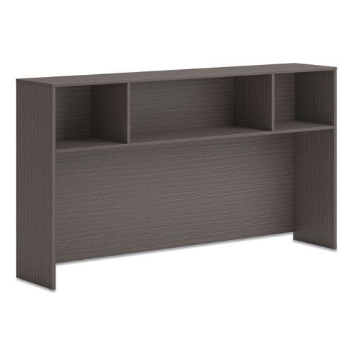 HON Mod Desk Hutch, 3 Compartments, 72w x 14d x 39.75h, Slate Teak