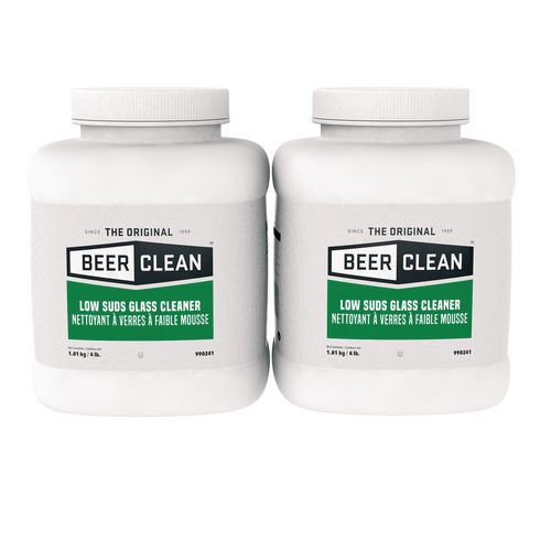 Diversey Beer Clean Glass Cleaner, Powder, 4 lb. Bucket, 2/Carton
