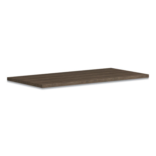 HON Coze Writing Desk Worksurface, Rectangular, 48" x 24", Florence Walnut