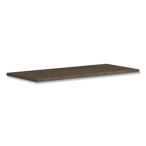 HON Coze Writing Desk Worksurface, Rectangular, 54" x 24", Florence Walnut